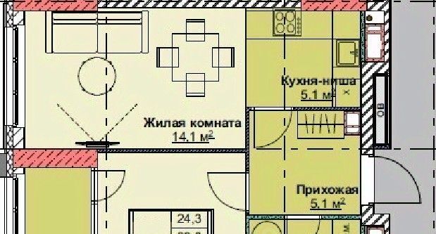 квартира г Владивосток р-н Первомайский ЖК Каштановый двор 1/5 фото 1