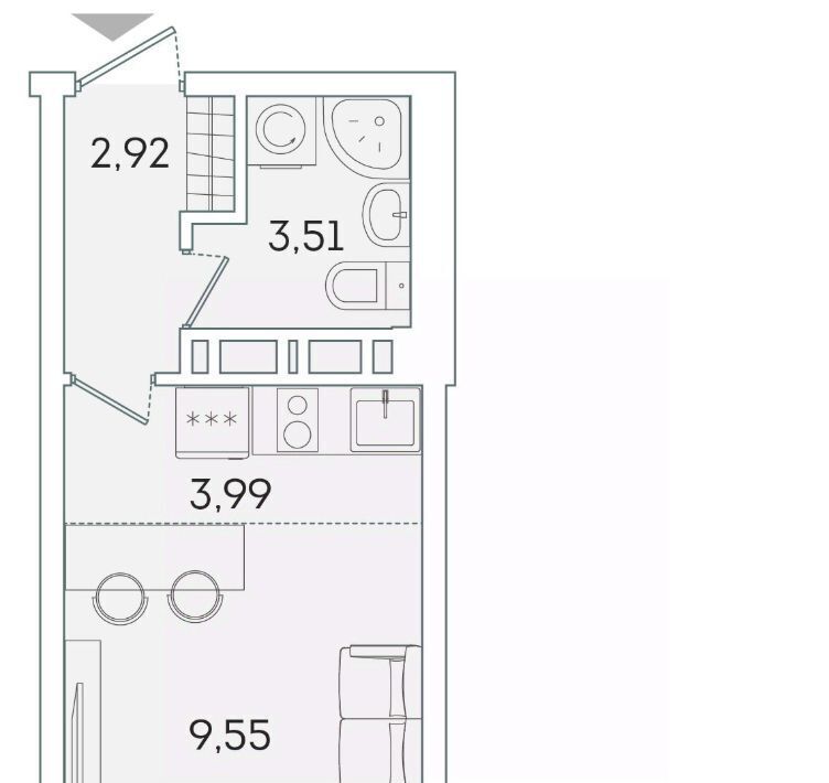 квартира р-н Всеволожский г Мурино ул Графская 6к/1 ЖК Lampo Девяткино фото 1