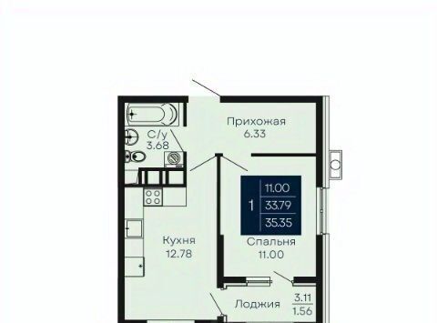 квартира г Евпатория пгт Заозерное ул Аллея Дружбы 2д фото 2