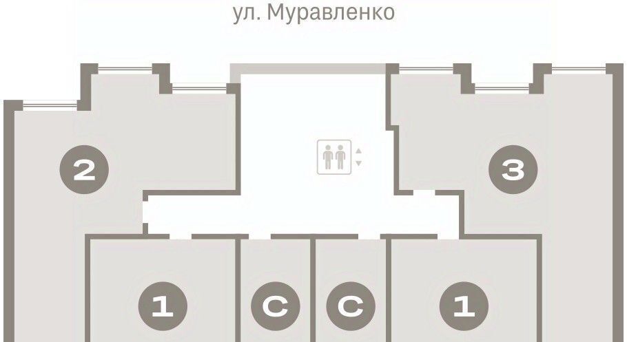 квартира г Тюмень р-н Центральный ул Муравленко 9к/3 фото 2