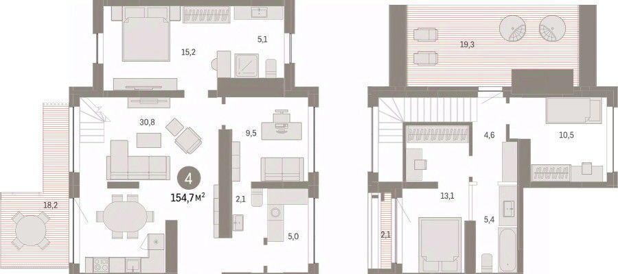 квартира г Тюмень р-н Центральный ул Муравленко 9к/3 фото 3