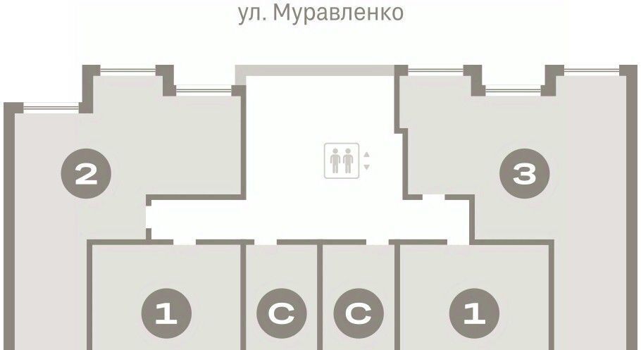 квартира г Тюмень р-н Центральный ул Муравленко 9к/3 фото 2