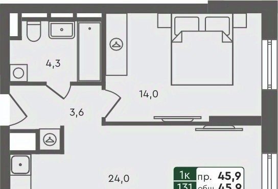 квартира г Курган мкр 6а п Заозерный жилрайон, 25/4 фото 1