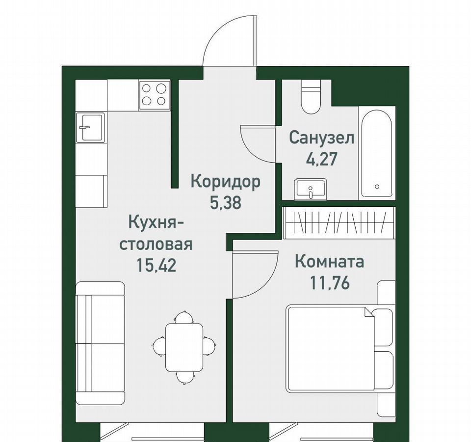 квартира г Челябинск Западный ул. Спортивная, д. 10 фото 7