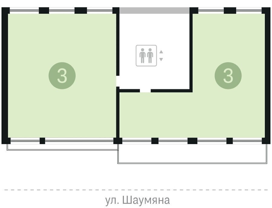 квартира г Екатеринбург Чкаловская ул Шаумяна 30 фото 3