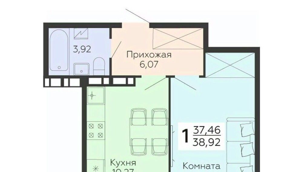 квартира г Воронеж р-н Коминтерновский ул 45 стрелковой дивизии 113 фото 1