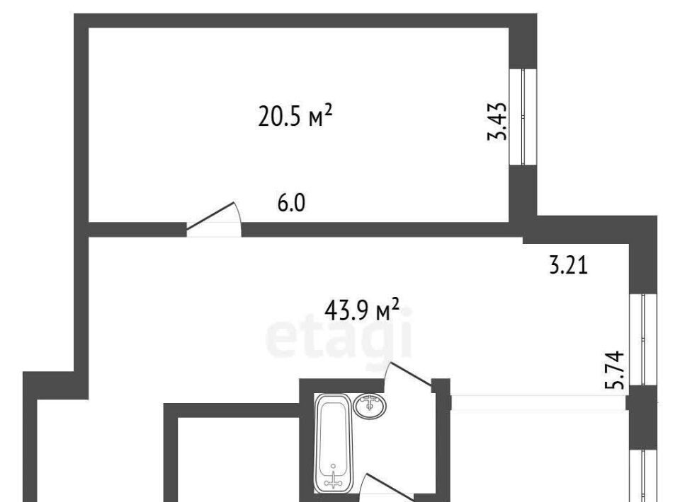 квартира г Москва метро Бабушкинская ул Лётчика Бабушкина 11/2к 1 фото 2