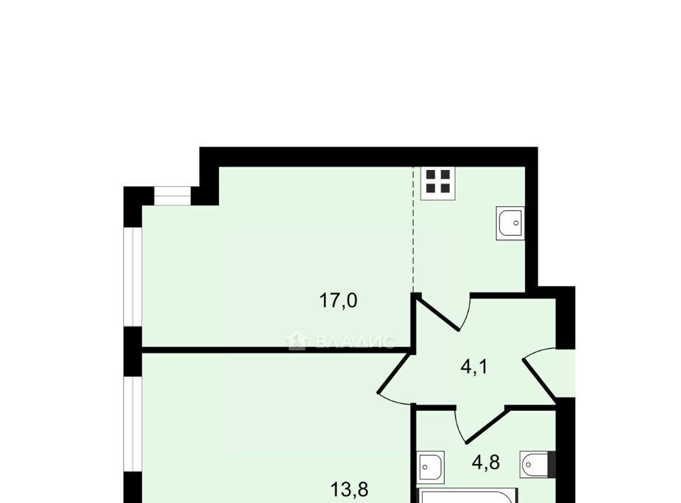 квартира г Москва метро Румянцево ул Инженера Кнорре 7к/1 фото 2