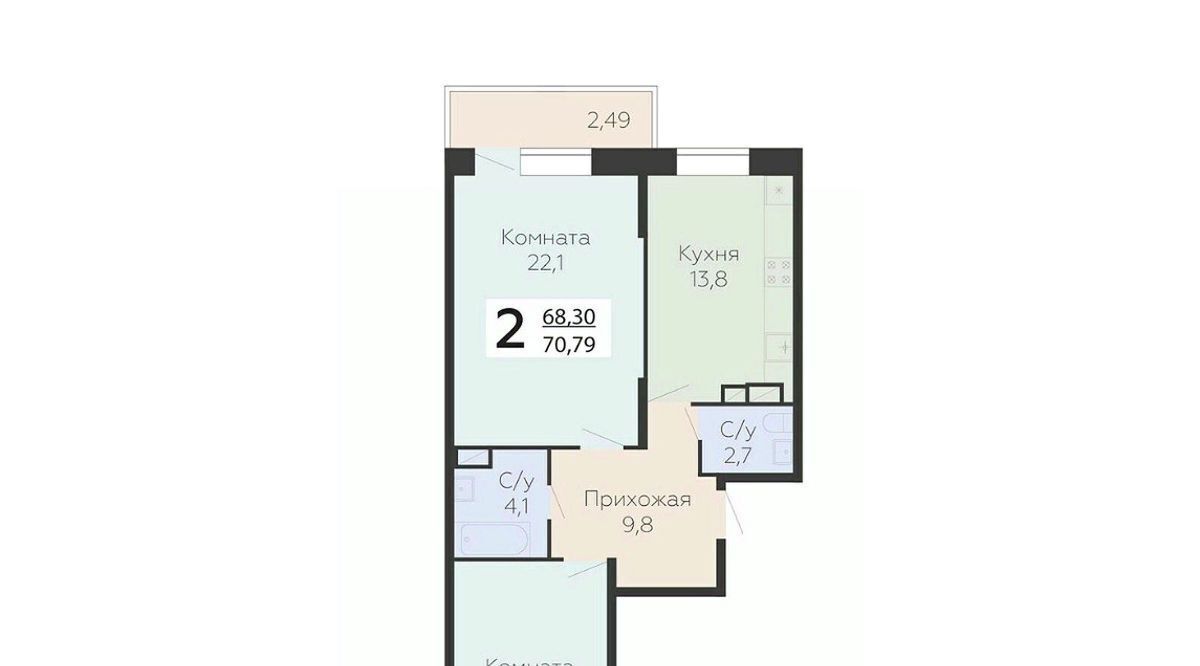 квартира г Подольск микрорайон Красная Горка ул Садовая 3к/1 Силикатная фото 1