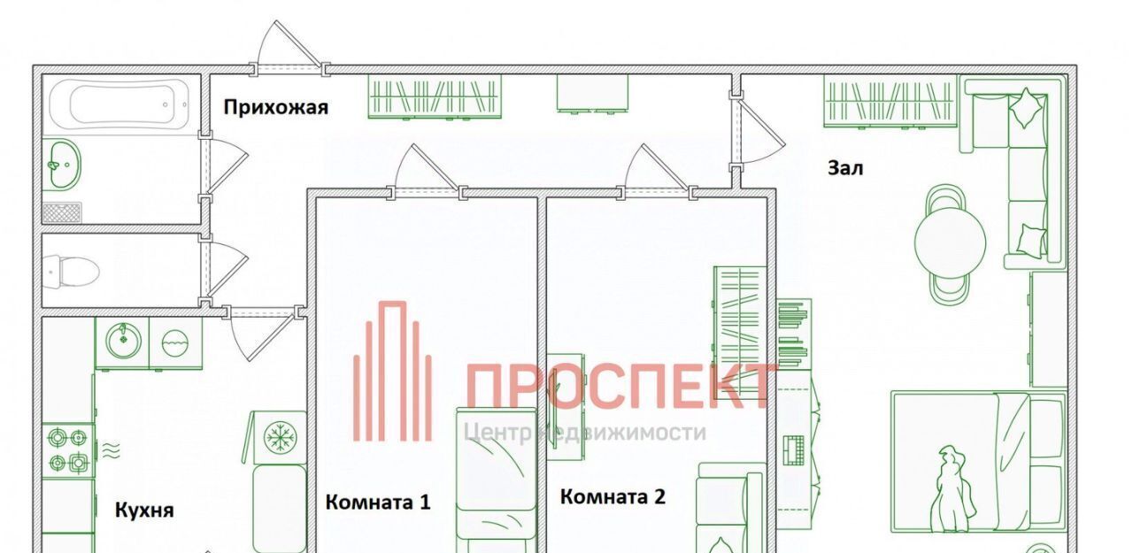 квартира г Пенза р-н Октябрьский ул Сузюмова 9 фото 2