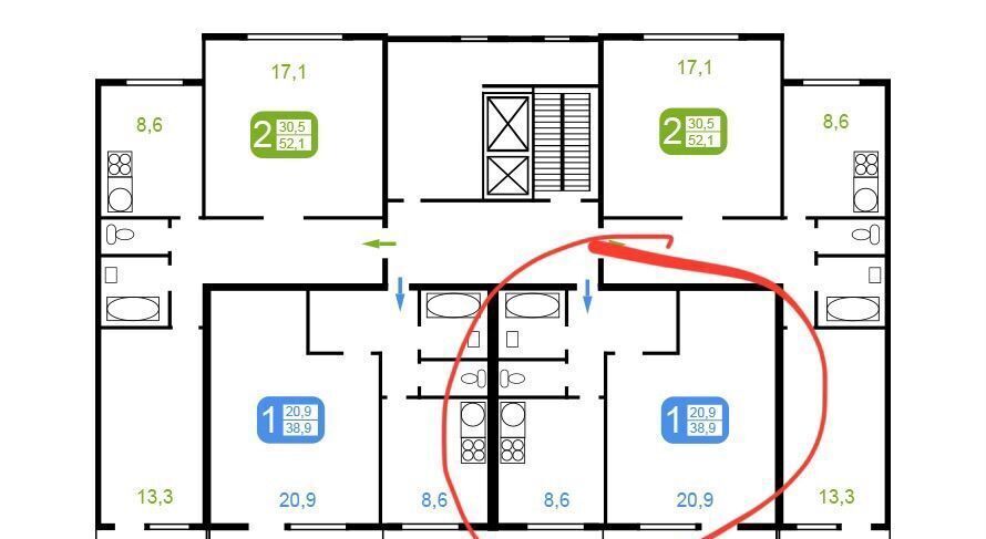 квартира г Москва метро Домодедовская ул Домодедовская 38к/2 фото 17