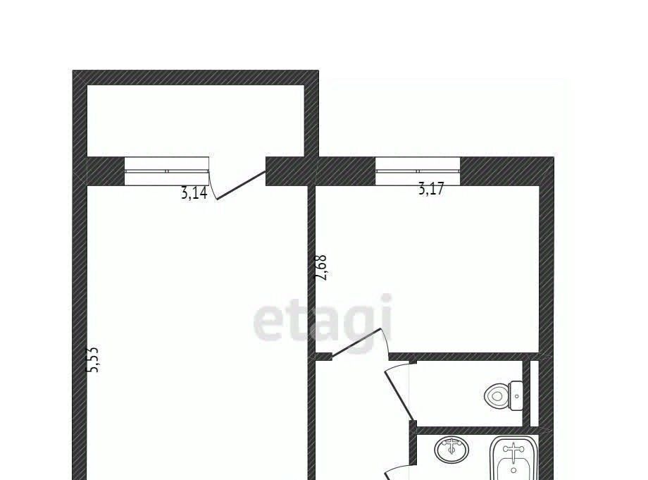 квартира р-н Яковлевский г Строитель ул 5 Августа 15 фото 2