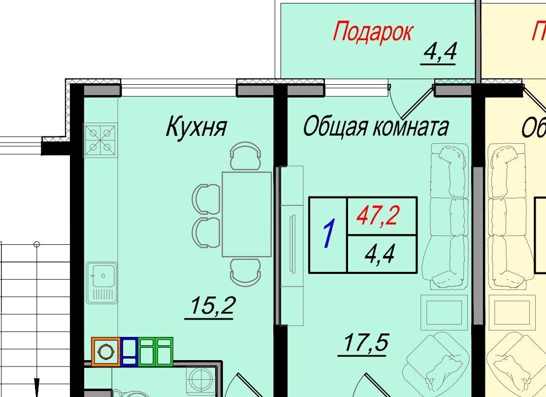 квартира г Геленджик ул Мира 44/2 Апартаменты Изумрудный город фото 36