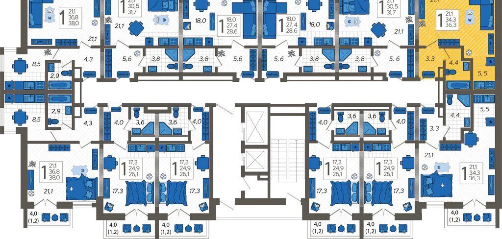 квартира г Сочи ул Искры 88к/6 фото 2