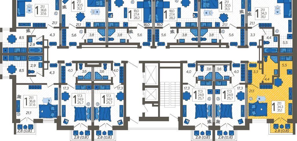 квартира г Сочи ул Искры 88к/6 фото 2