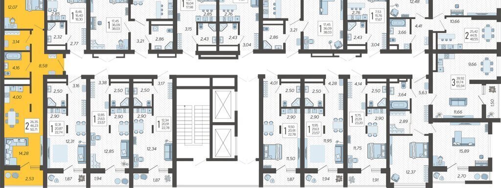 квартира г Сочи микрорайон Бытха Ясногорская улица, 16/2к 3 фото 2