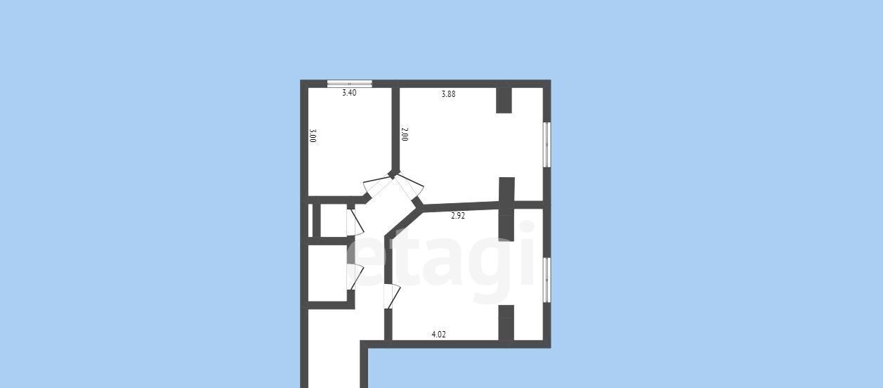 квартира г Черкесск ул Космонавтов 35гк/2 фото 2