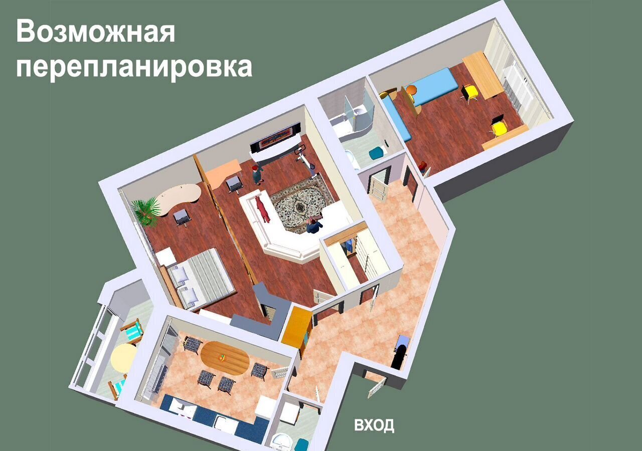 квартира г Волгоград р-н Дзержинский пр-кт Маршала Жукова 98б фото 21