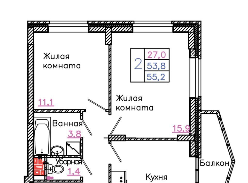 квартира г Старый Оскол р-н мкр Садовые кварталы 4 фото 1
