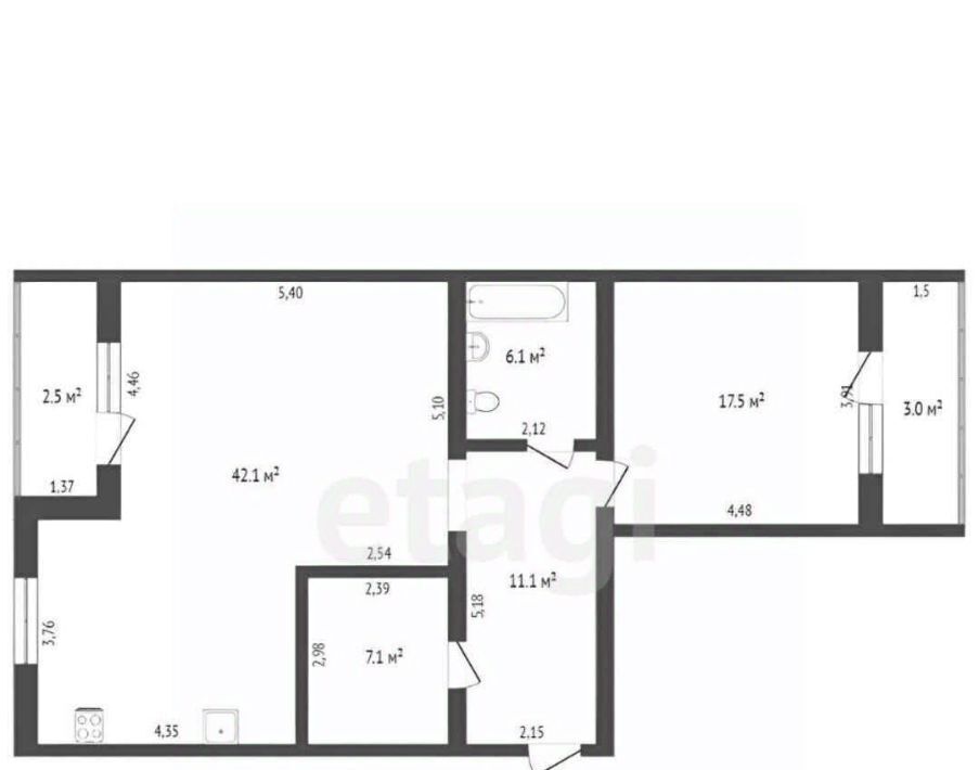 квартира г Чита р-н Центральный ул Генерала Белика 13 фото 2