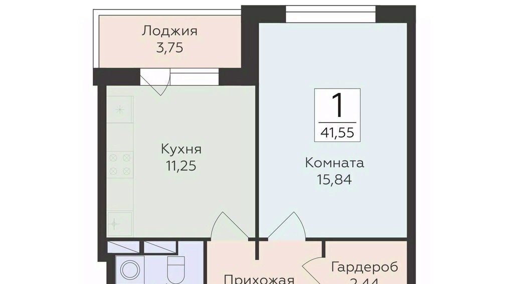квартира г Воронеж р-н Ленинский ул Чапаева 68б фото 1