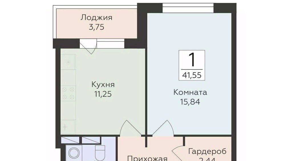 квартира г Воронеж р-н Ленинский ул Чапаева 68б фото 1