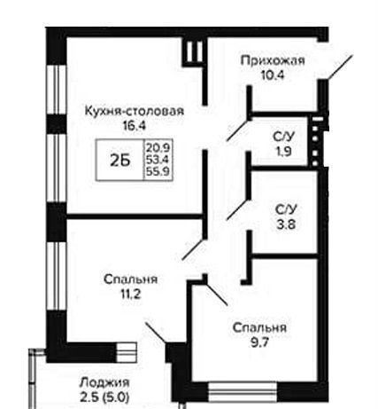 квартира г Новосибирск р-н Кировский пер 18-й Бронный 1 фото 7