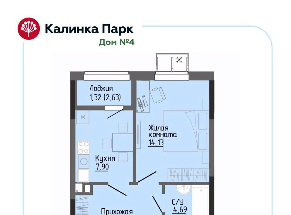 квартира г Ижевск р-н Индустриальный снт Восток-3 90 фото 1