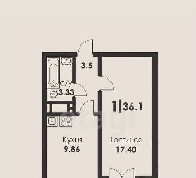 квартира г Махачкала р-н Ленинский ул Времена года 1 фото 2