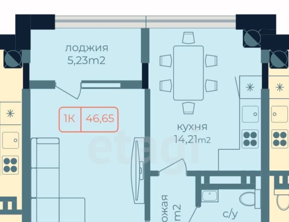 квартира г Каспийск ул Ленина 35 фото 2