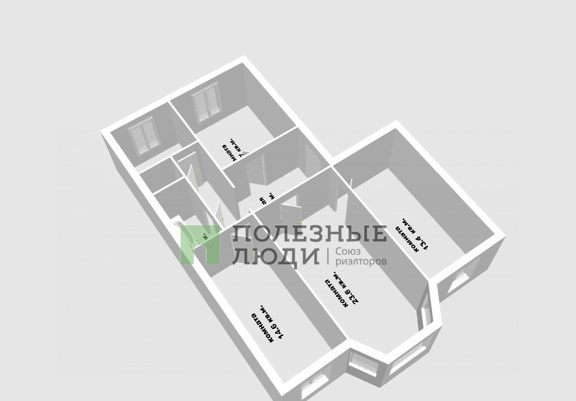 квартира г Уфа микрорайон Дёма ул Левитана 5 м-н фото 15
