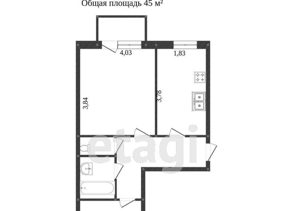 квартира г Сургут пр-кт Пролетарский 24 25-й фото 2