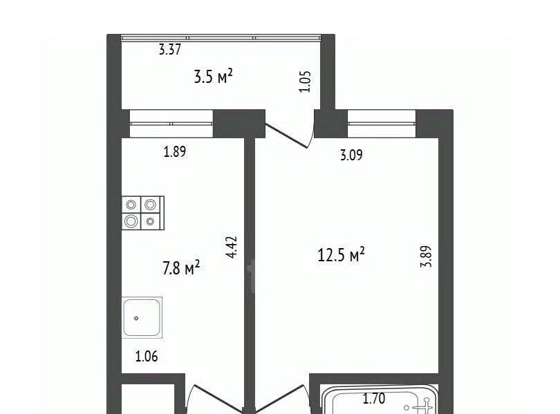 квартира г Нягань ул Лазарева 8/3 фото 2