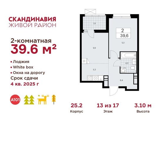 метро Коммунарка ТиНАО Потапово, ЖК Скандинавия, 25. 2 фото