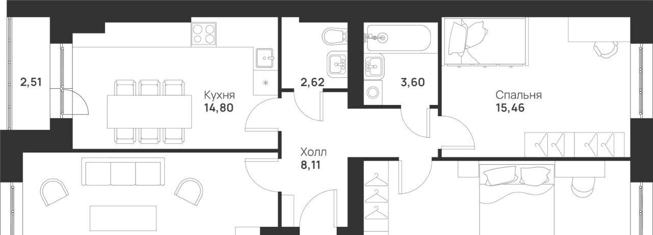 квартира г Тула р-н Привокзальный микрорайон Новая Тула фото 3