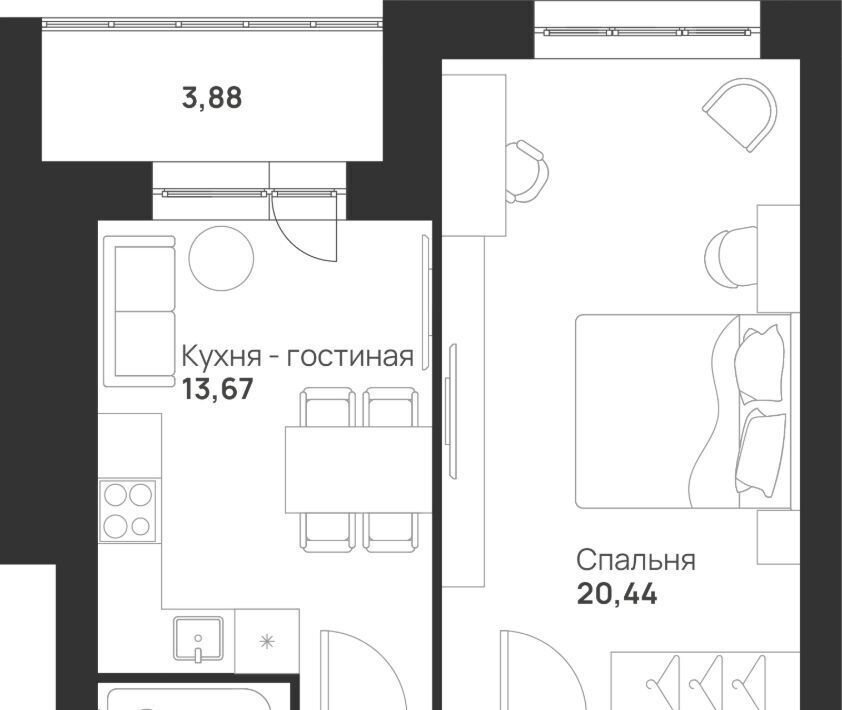 квартира г Тула р-н Привокзальный микрорайон Новая Тула фото 3