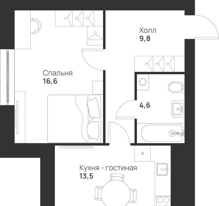 квартира г Тула р-н Привокзальный ул Героев России 6 фото 3