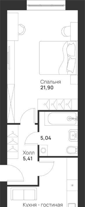 квартира г Тула р-н Привокзальный микрорайон Новая Тула фото 3