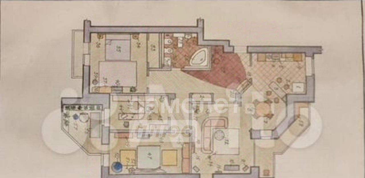 квартира г Курск р-н Центральный ул Белинского 3 фото 2