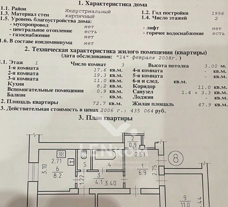 квартира г Ижевск р-н Индустриальный ул Авангардная 6 фото 9