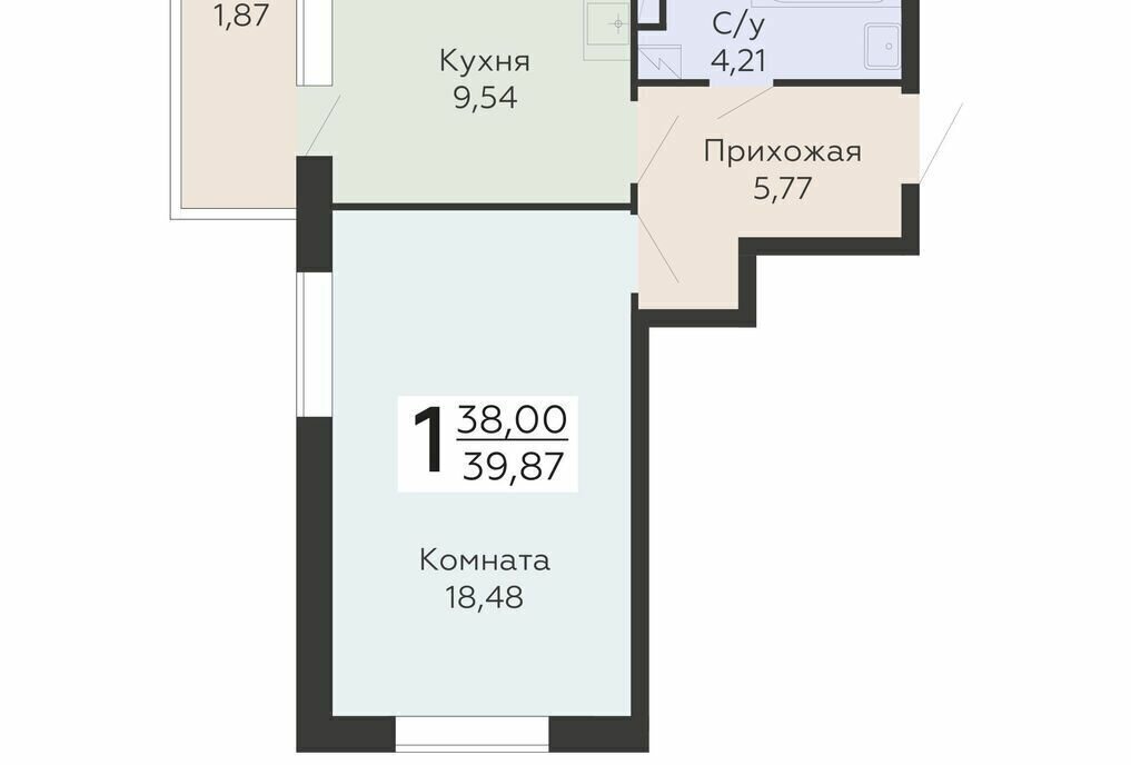 квартира г Воронеж р-н Коминтерновский ЖК «Никитинские сады» фото 1