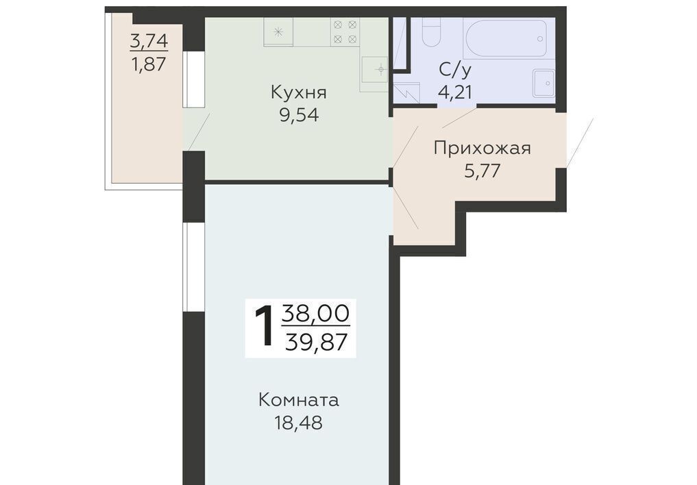 квартира г Воронеж р-н Коминтерновский ул Покровская 19 ЖК «Никитинские сады» фото 1