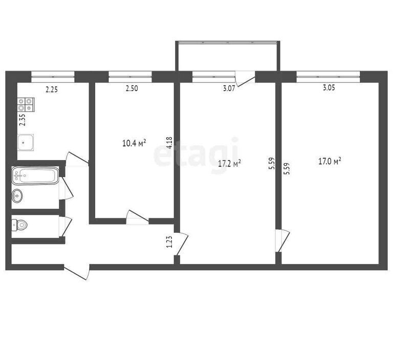 квартира г Абакан ул Лермонтова 10 фото 1