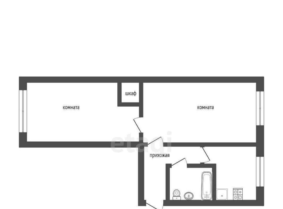 квартира г Омск р-н Кировский Солнечный ул 3-я Любинская 11 фото 2