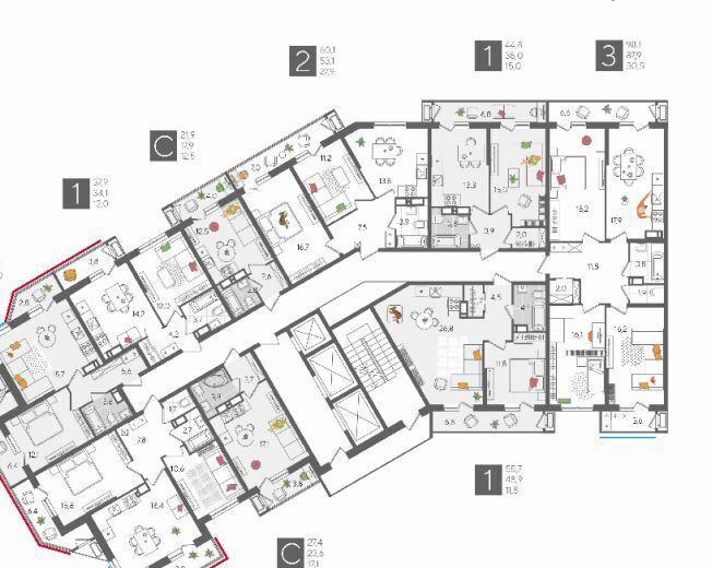 квартира г Краснодар р-н Карасунский ул Новороссийская 1 фото 13