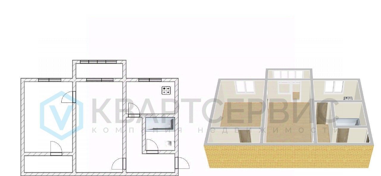 квартира г Омск р-н Ленинский ул Федора Крылова 2 Ленинский АО фото 22
