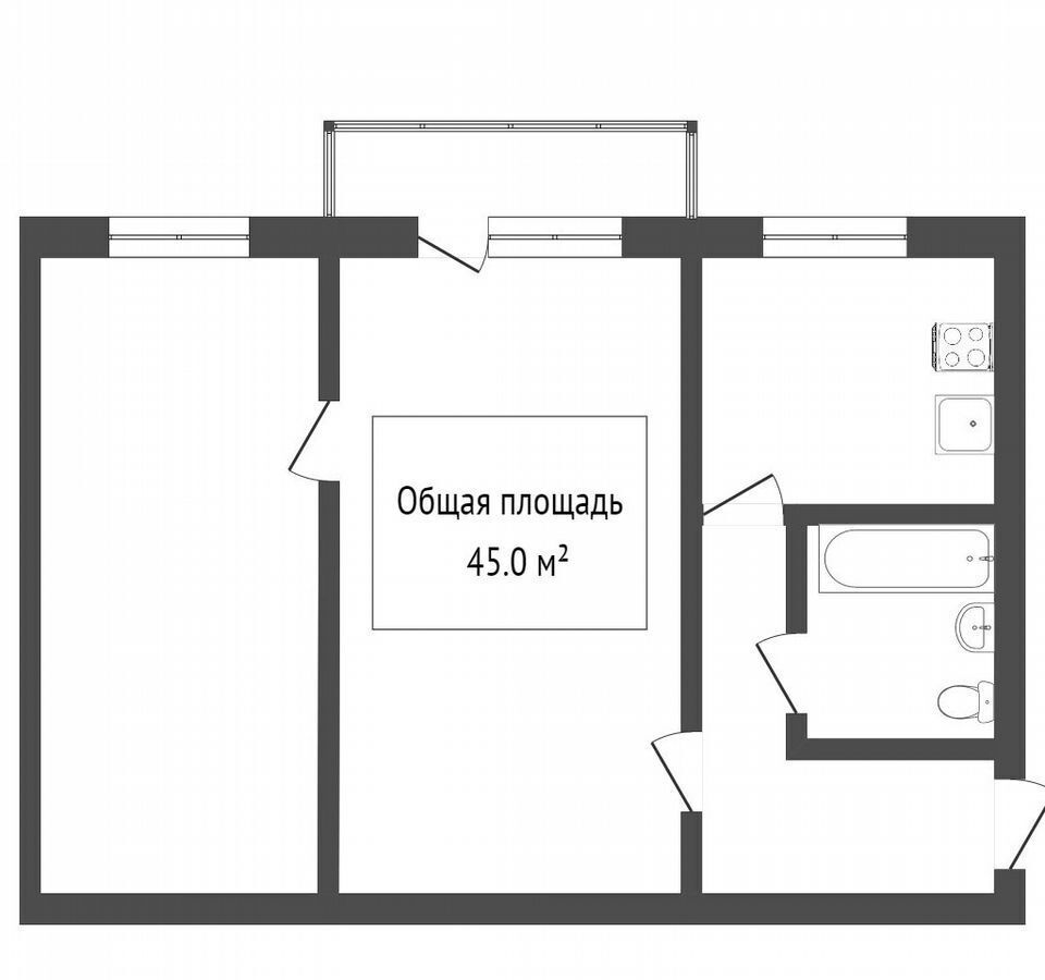 квартира г Томск р-н Кировский ул Елизаровых 27 фото 23