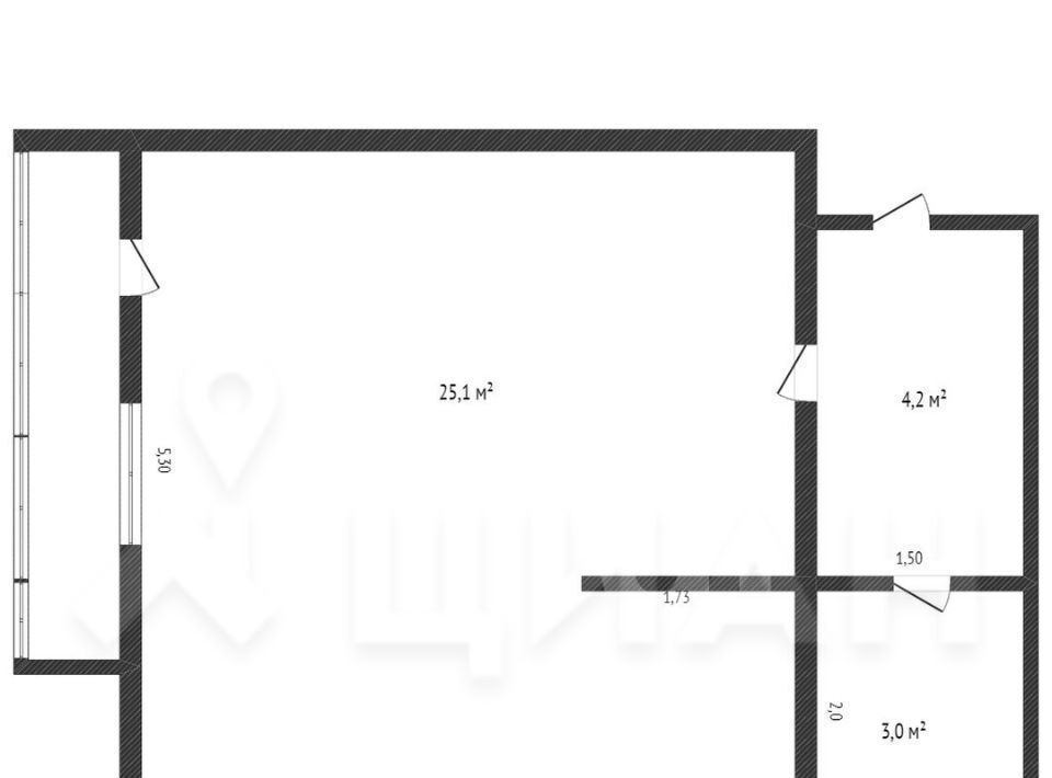 квартира г Выкса мкр Центральный 5 фото 2