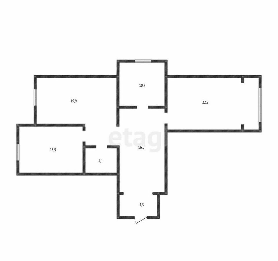 квартира г Махачкала р-н Ленинский ул Азизова 32 фото 13