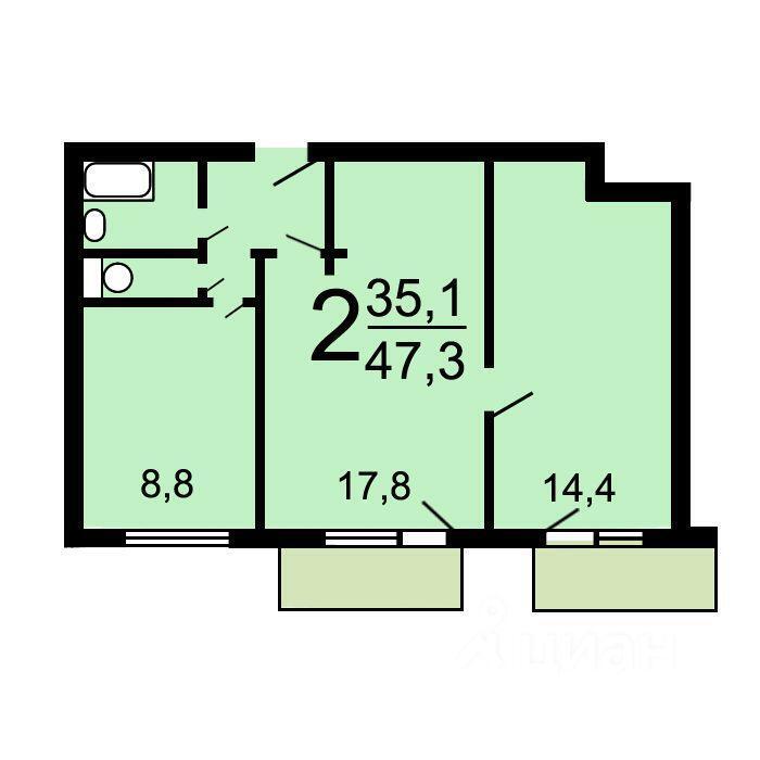 квартира г Москва метро Текстильщики ЮЗАО 2-й Саратовский проезд, 6 к 1, Московская область фото 1